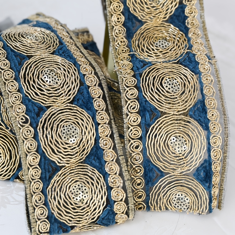 Handmade European-style Embroidered Lace, 126cm